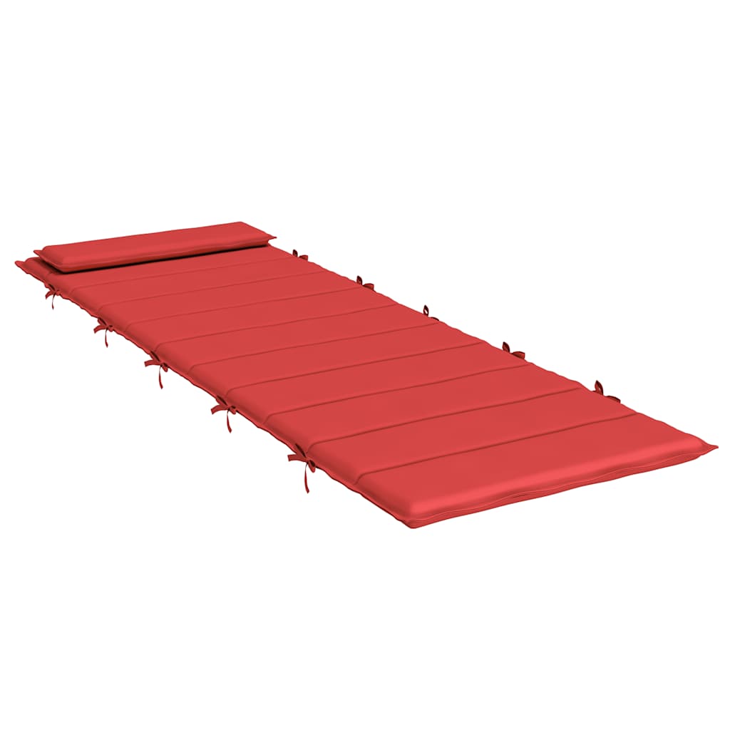 Vidaxl ligbedkussen 180x60x4 cm oxford stof rood