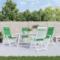 Vidaxl stoelkussens 4 st hoge rug oxford stof groen
