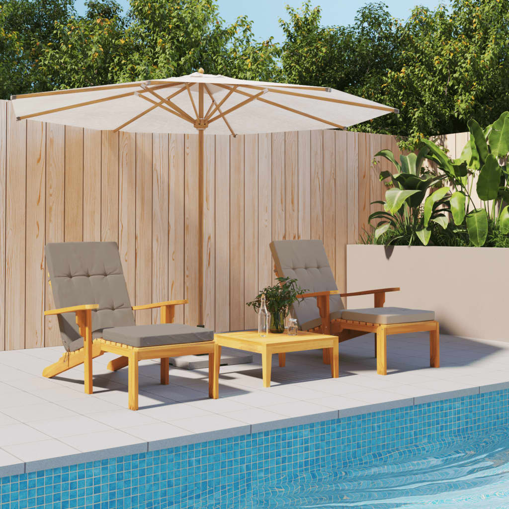 VidaXL Terrassenstuhlkissen, 2 Stück, Oxford-Gewebe, Taupe