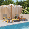VidaXL Terrassenstuhlkissen, 2 Stück, Oxford-Gewebe, Taupe