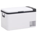 Vidaxl Kühlbox mit Griff, 18 l, PP PE, Schwarz-Weiß