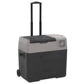 VidaXL Kühlbox mit Rollen und Griffen, 30 l, Polypropylen, schwarz und grau