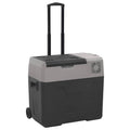 Vidaxl Kühlbox mit Rollen, 40 l, Polypropylen, schwarz und grau