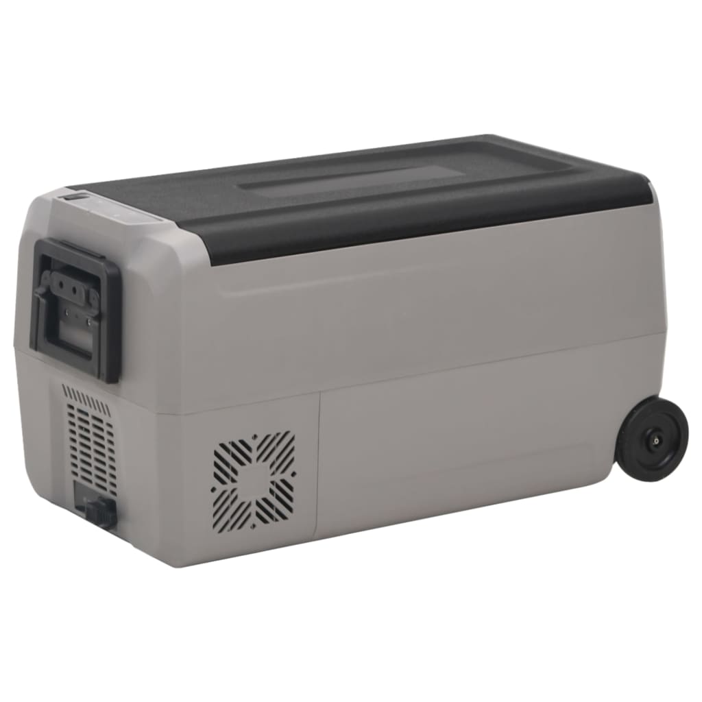 VidaXL Kühlbox mit Rollen, 60 l, Polypropylen, schwarz und grau