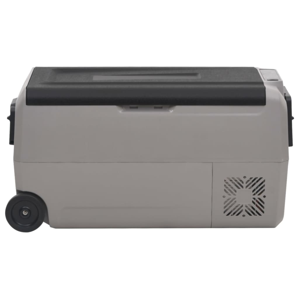 VidaXL Kühlbox mit Rollen, 60 l, Polypropylen, schwarz und grau