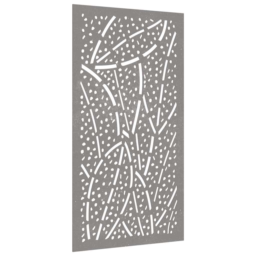 VidaXL Wanddekoration Gartenblatt-Design 105x55 cm Cortenstahl