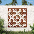 Vidaxl wanddecoratie tuin moors ontwerp 55x55 cm cortenstaal