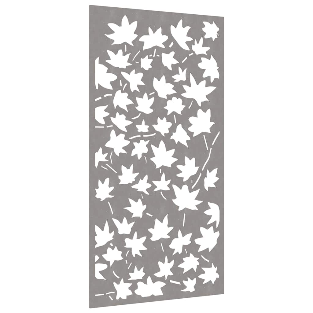 VidaXL Wanddekoration Garten Ahornblatt-Design 105x55 cm Cortenstahl