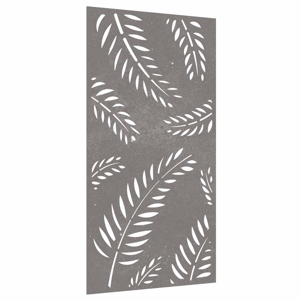 VidaXL Wanddekoration Gartenblatt-Design 105x55 cm Cortenstahl