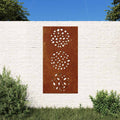 Vidaxl wanddecoratie tuin bladontwerp 105x55 cm cortenstaal