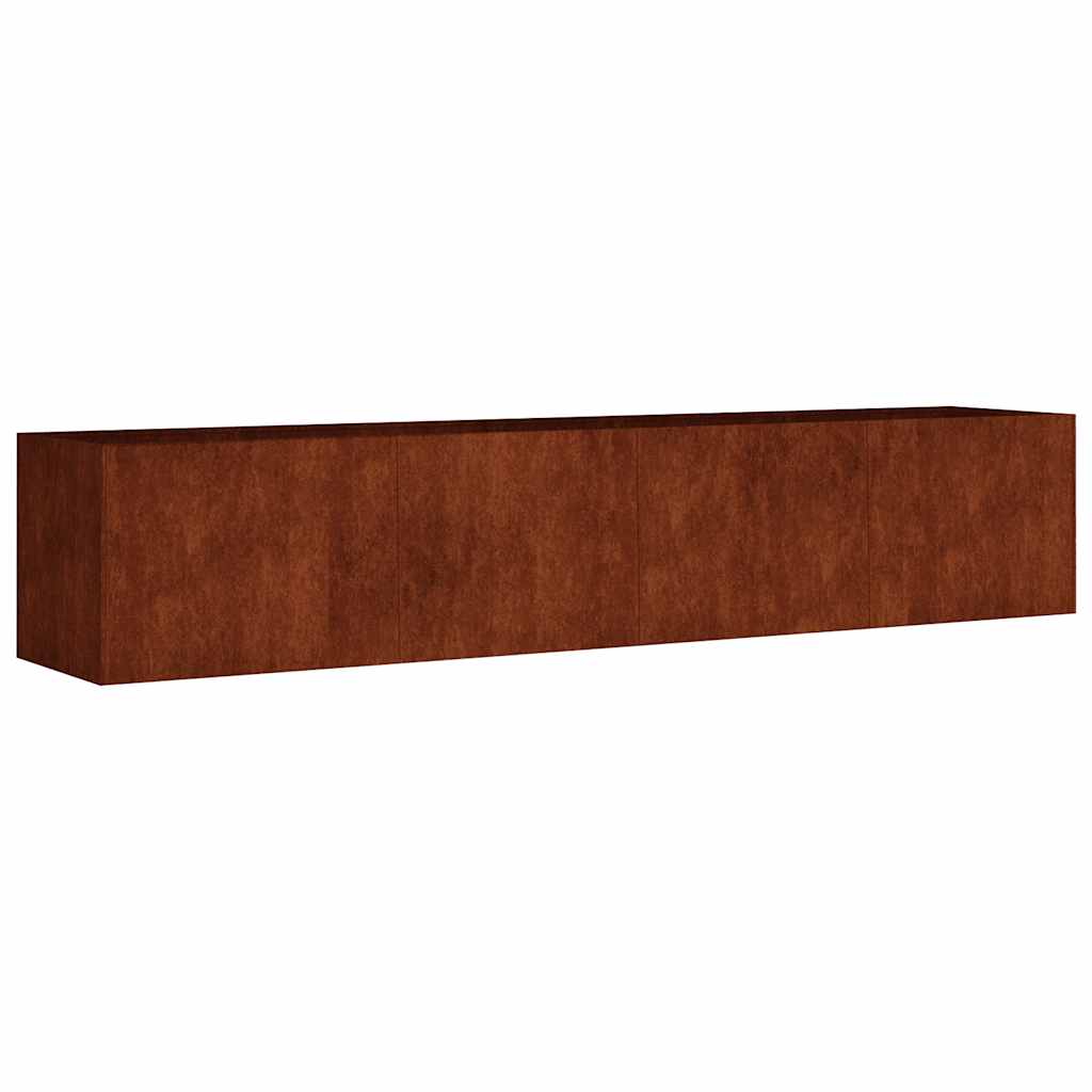 VIDAXL -Planzer Höhe 200x40x40 cm Corten -Stahl