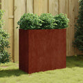 Vidaxl plantenbak 80x40x80 cm cortenstaal