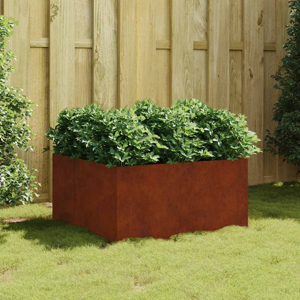 VIDAXL -Planungsbox 80x80x40 cm Cortenstahl