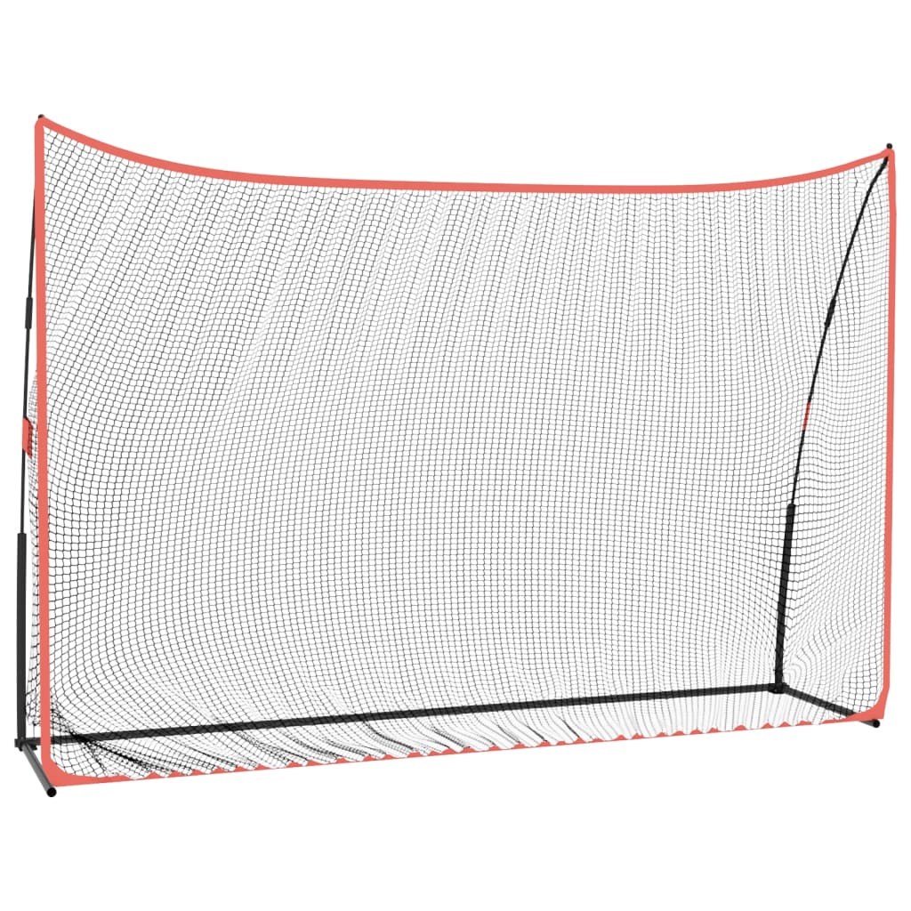 VidaXL Golf-Trainingsnetz 305x91x213 cm Polyester schwarz und rot