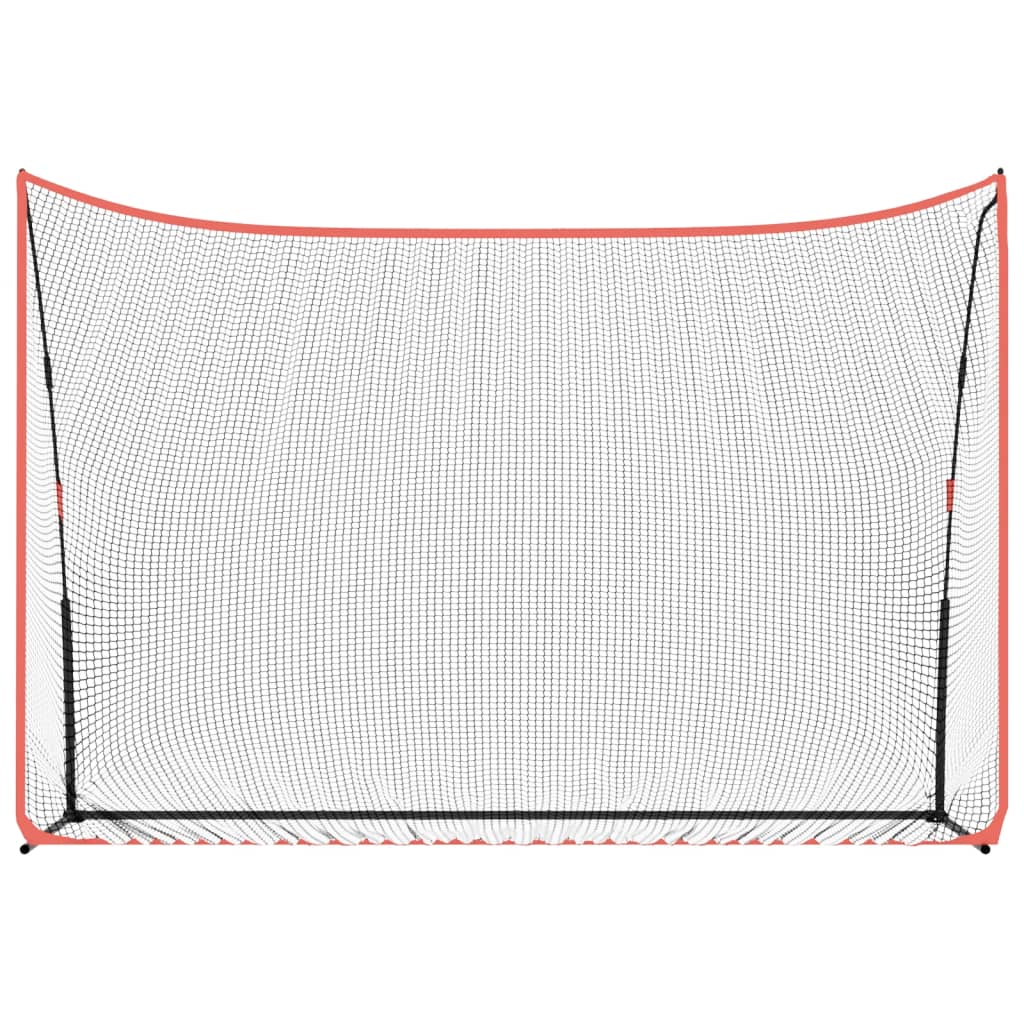 VidaXL Golf-Trainingsnetz 305x91x213 cm Polyester schwarz und rot