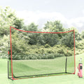 VidaXL Golf-Trainingsnetz 305x91x213 cm Polyester schwarz und rot