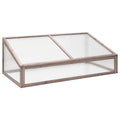 VidaXL Gewächshaus 110x58,5x39 cm Kiefernholz Grau