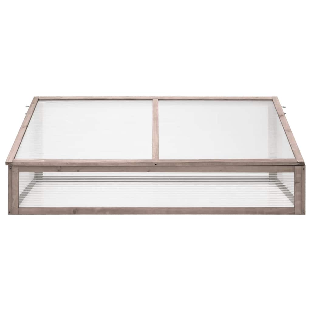 VidaXL Gewächshaus 110x58,5x39 cm Kiefernholz Grau