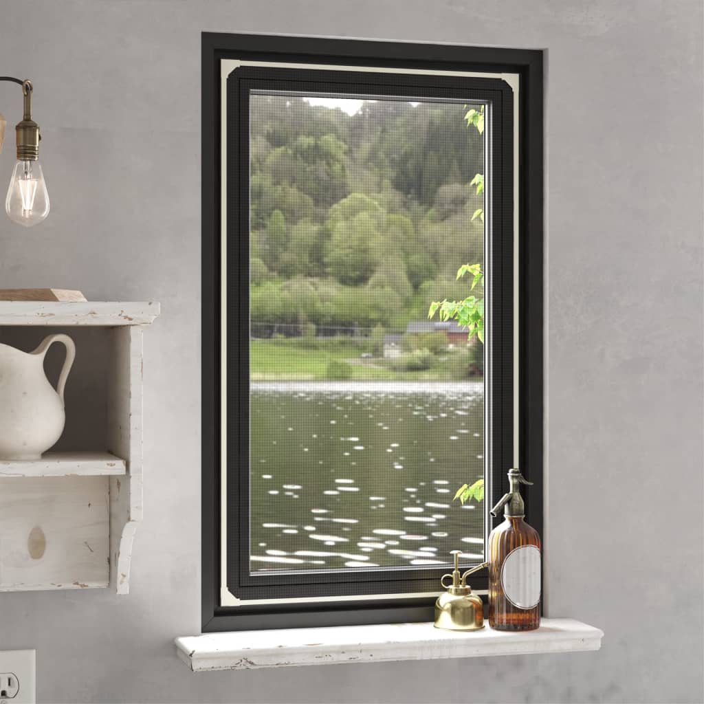 VidaXL Insektenschutzgitter für Fenster, magnetisch, 80 x 140 cm, Weiß