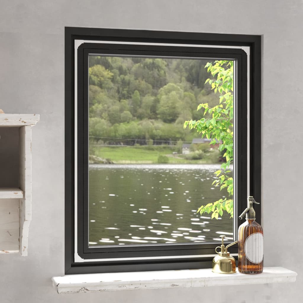 VidaXL Insektenschutzgitter für Fenster, magnetisch, 100 x 120 cm, Weiß