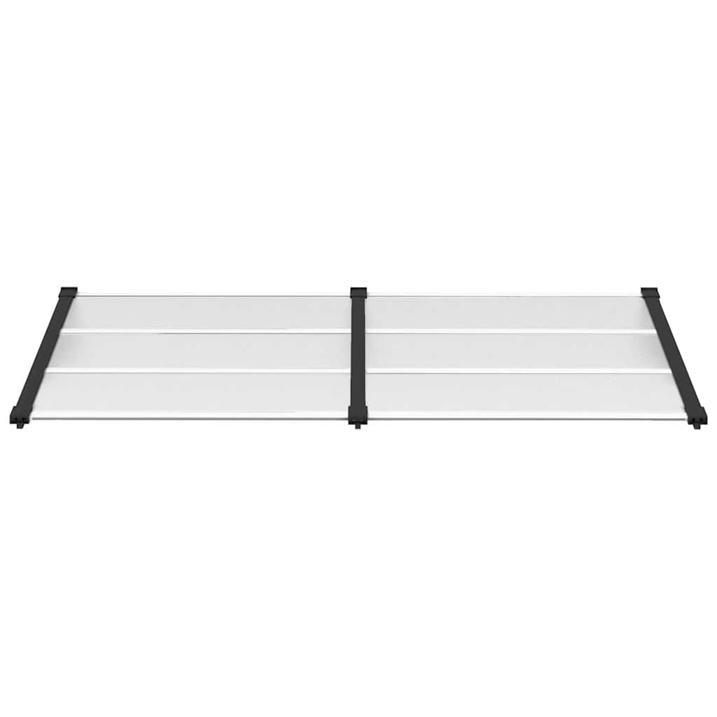 Vidaxxl -Tür -Baldachin 199x90 cm Polycarbonat schwarz und transparent
