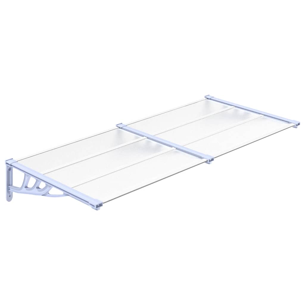 Vidaxxl -Tür -Baldachin 199x90 cm Polycarbonat grau und transparent