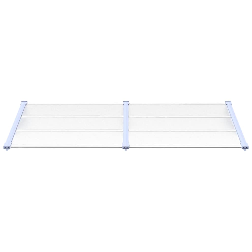 Vidaxxl -Tür -Baldachin 199x90 cm Polycarbonat grau und transparent
