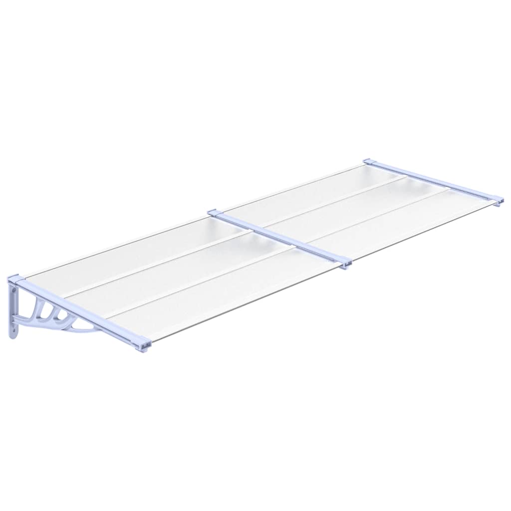 Vidaxxl -Tür -Baldachin 239 x 90 cm Polycarbonat grau und transparent