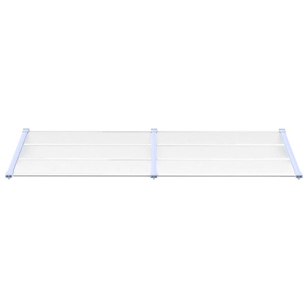 Vidaxxl -Tür -Baldachin 239 x 90 cm Polycarbonat grau und transparent