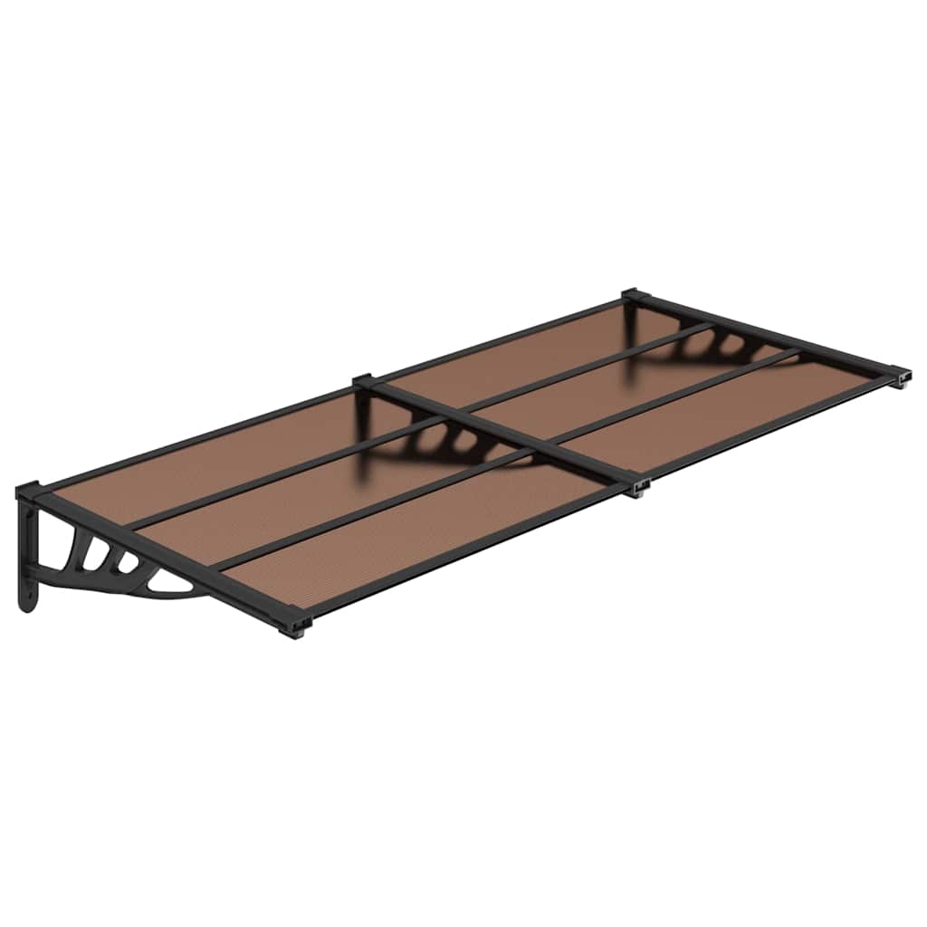 Vidaxxl -Tür -Baldachin 199x90 cm Polycarbonat schwarz