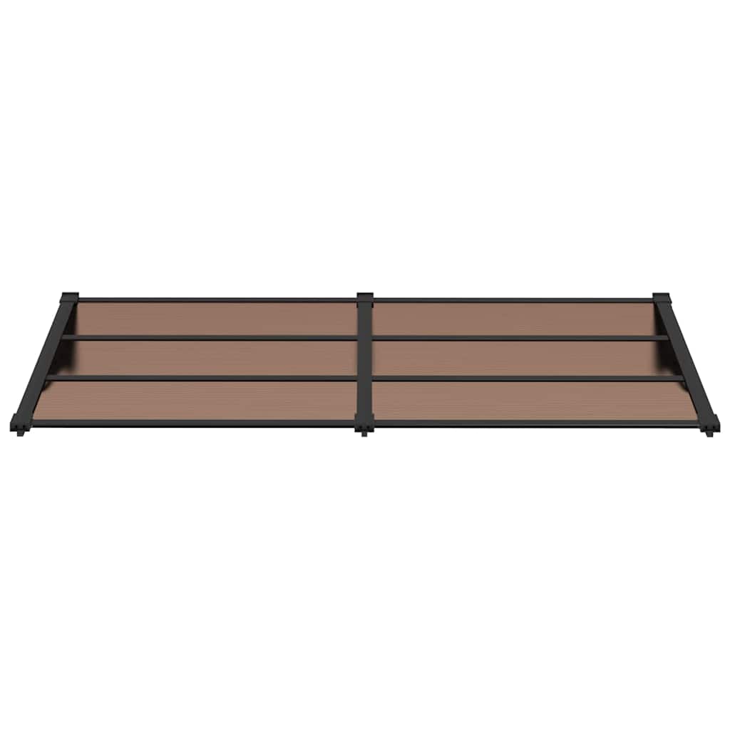 Vidaxxl -Tür -Baldachin 199x90 cm Polycarbonat schwarz