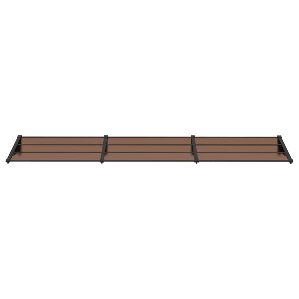 Vidaxl deurluifel 358,5x90 cm polycarbonaat zwart