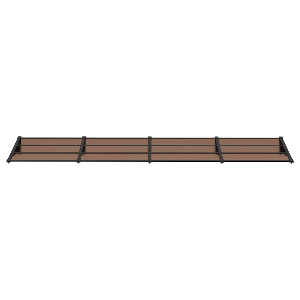 Vidaxxl -Tür -Baldachin 396x90 cm Polycarbonat schwarz