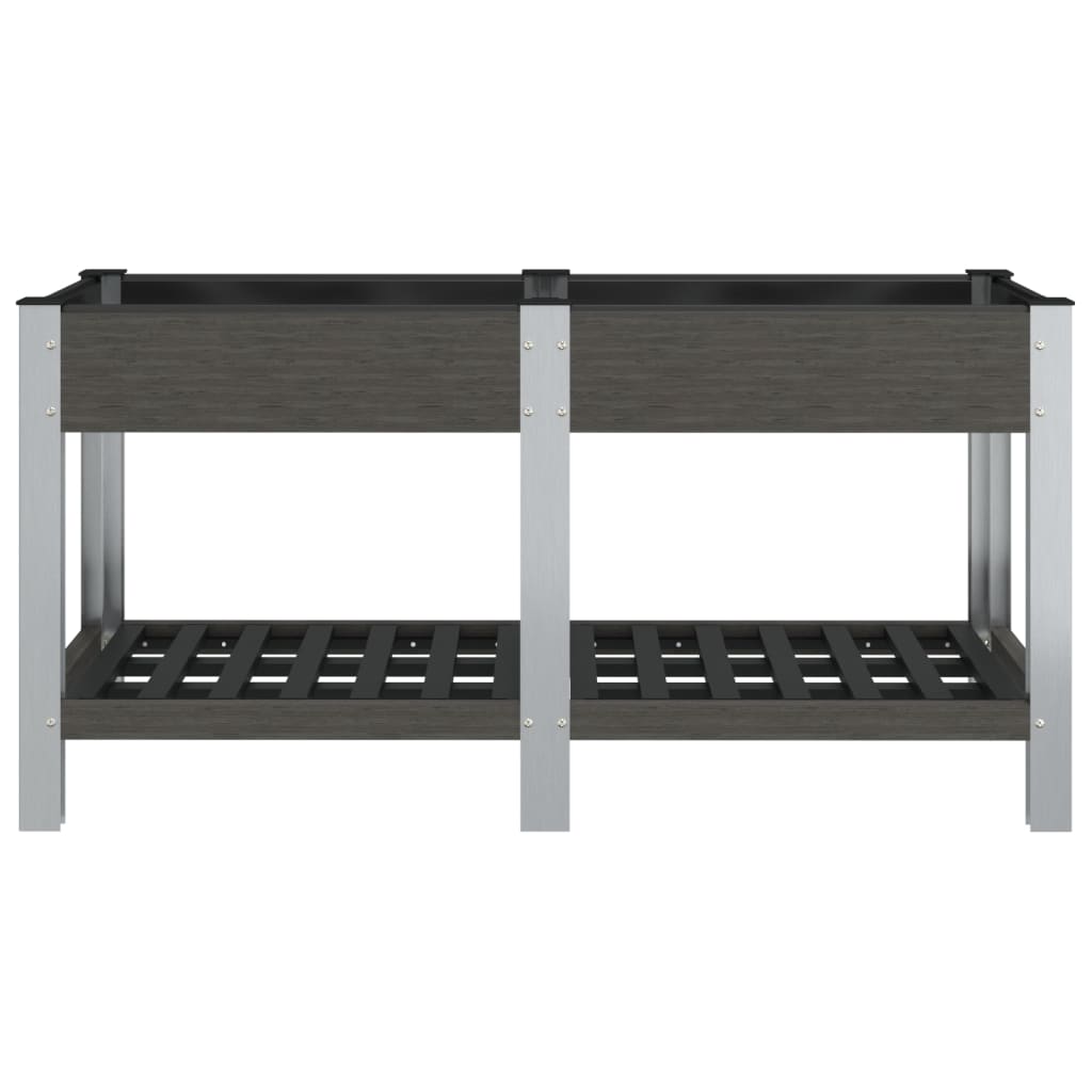 VIDAXL -Planzer mit Regal 150 x 50 x 75 cm HKC Grau angehoben