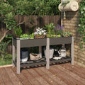 VIDAXL -Planzer mit Regal 150 x 50 x 75 cm HKC Grau angehoben