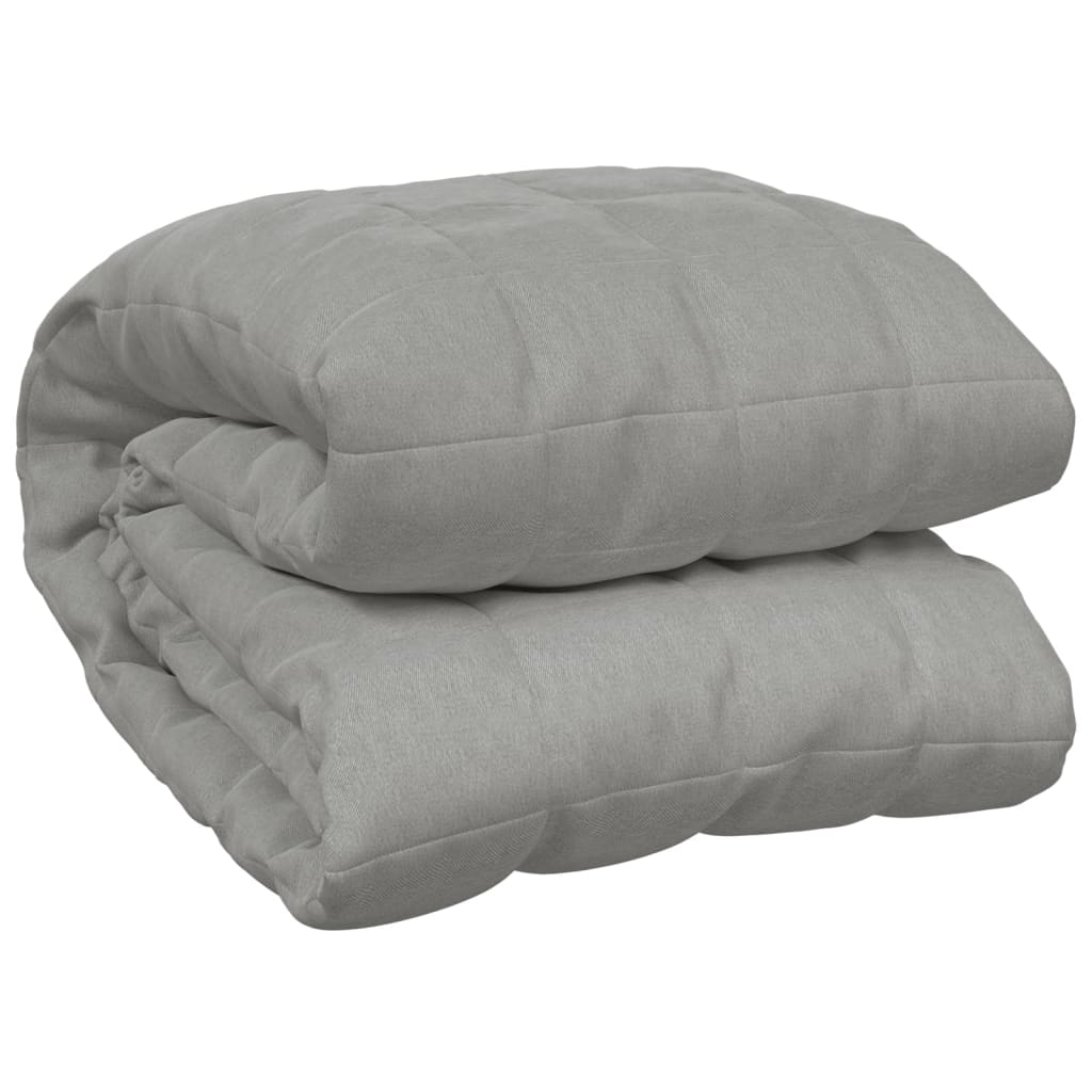 Vidaxxl schwache Decke 137x200 cm 6 kg Stoff grau