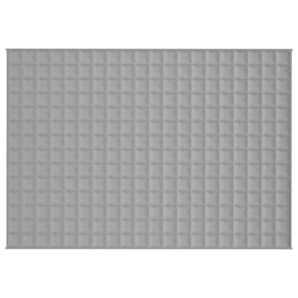 Vidaxxl schwache Decke 137x200 cm 6 kg Stoff grau