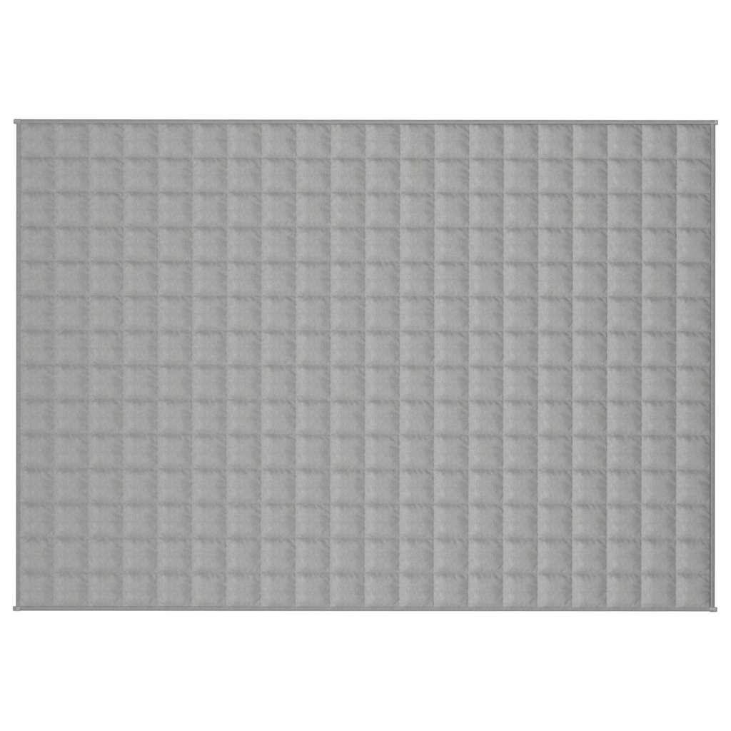Vidaxl verzwaringsdeken 140x200 cm 6 kg stof grijs