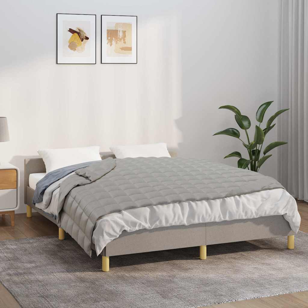 Vidaxl verzwaringsdeken 140x200 cm 10 kg stof grijs