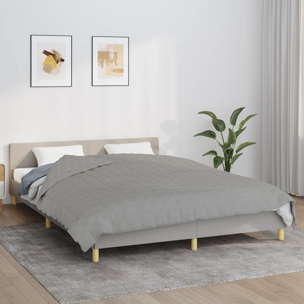 Vidaxxl Schwacheurdecke 200x230 cm 9 kg Stoff grau