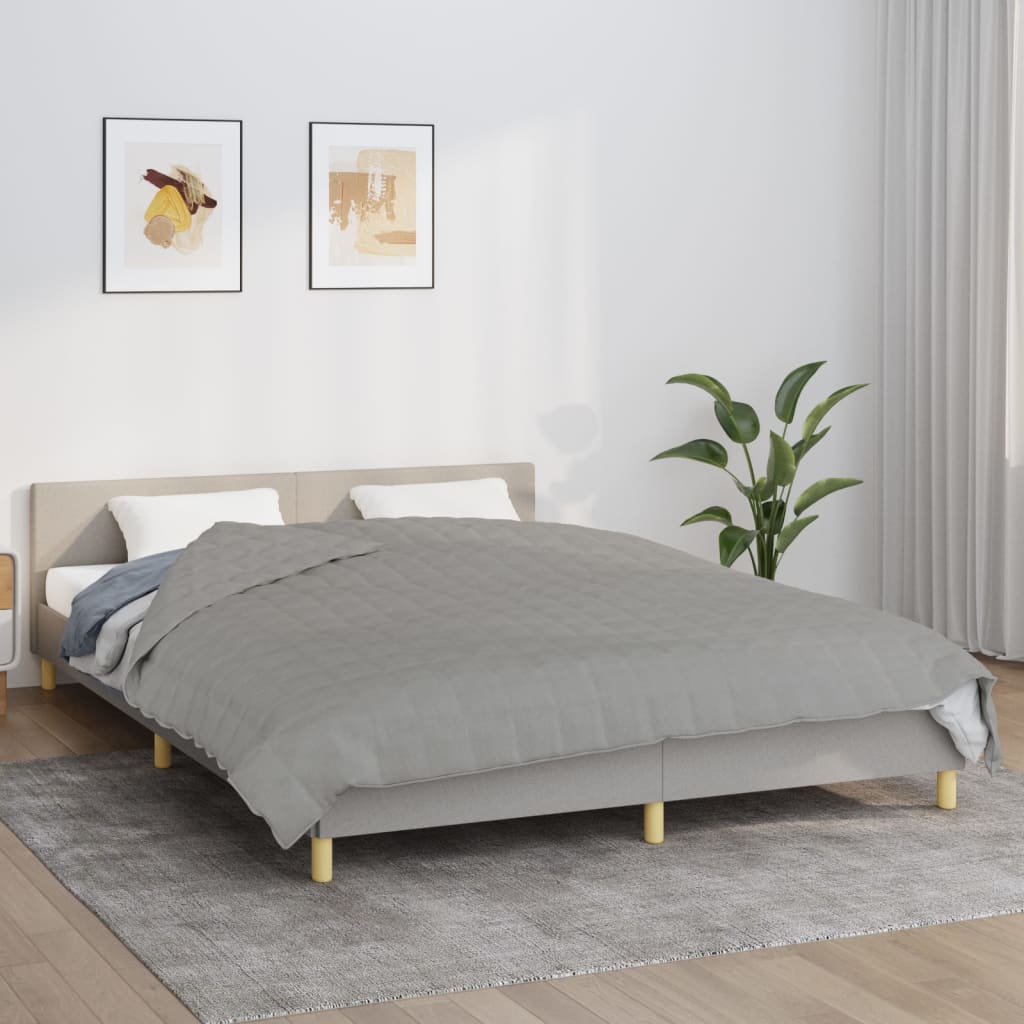 Vidaxxl Schwacheurdecke 220x230 cm 11 kg Stoff grau