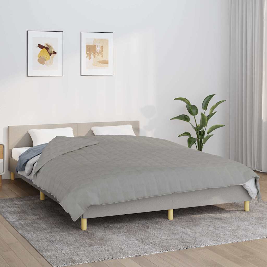 Vidaxxl schwache Decke 220x240 cm 15 kg Stoff grau