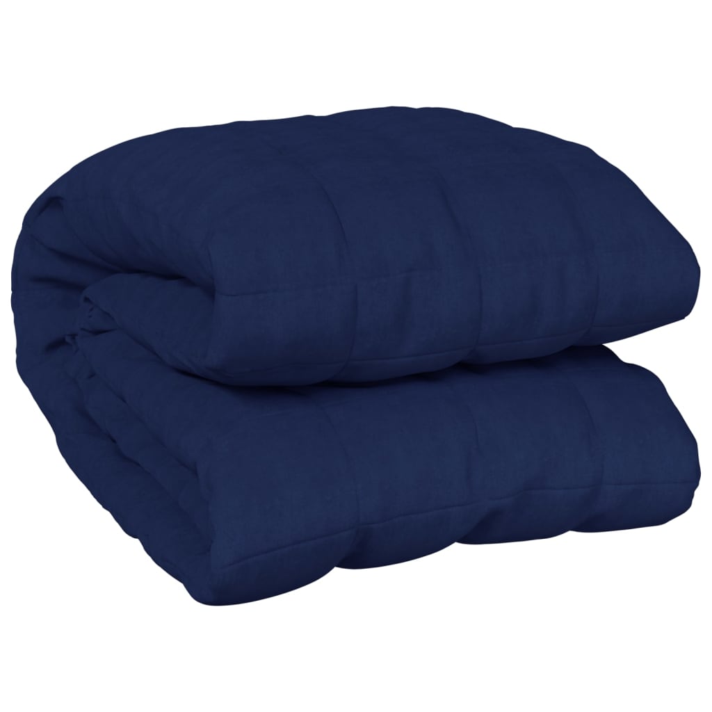 Vidaxl verzwaringsdeken 122x183 cm 5 kg stof blauw