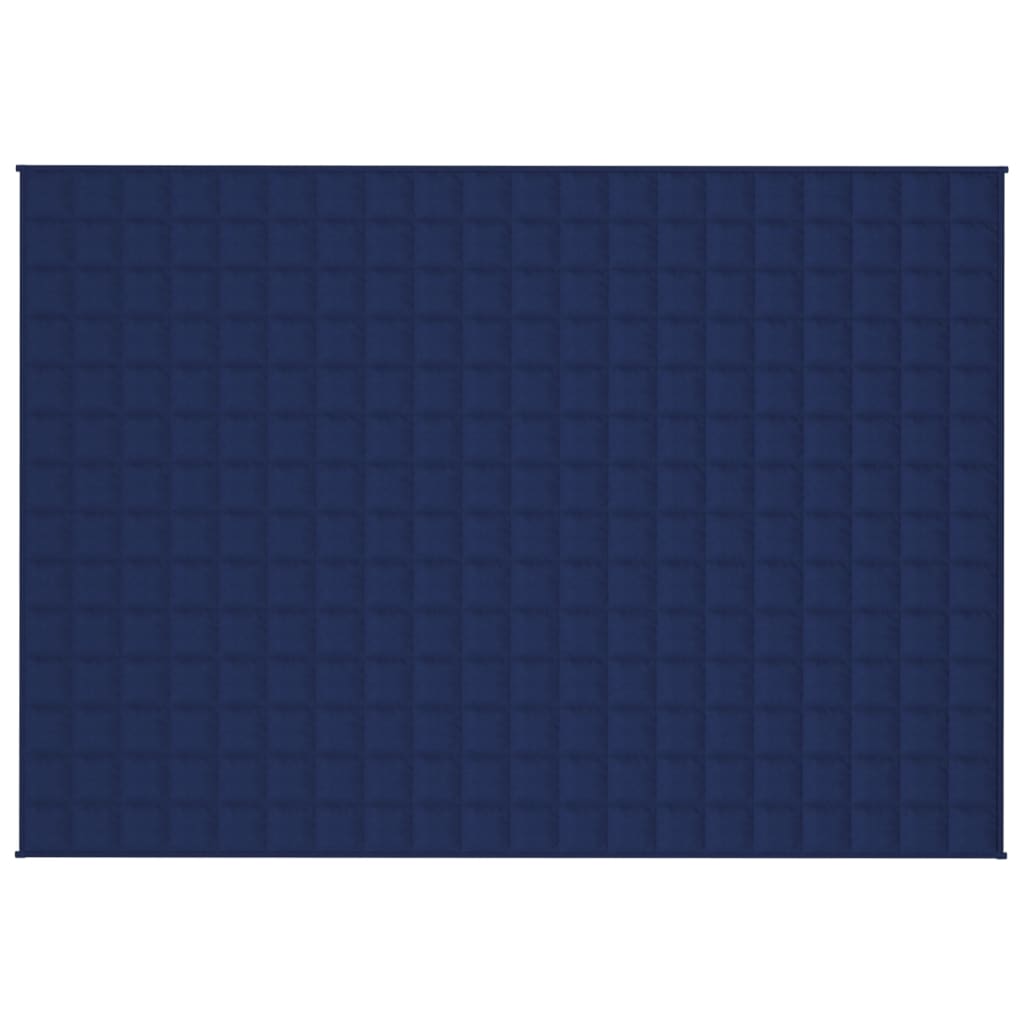 Vidaxxl schwache Decke 140x200 cm 10 kg Stoff blau