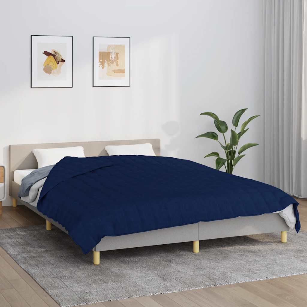Vidaxxl schwache Decke 220x240 cm 11 kg Stoff blau