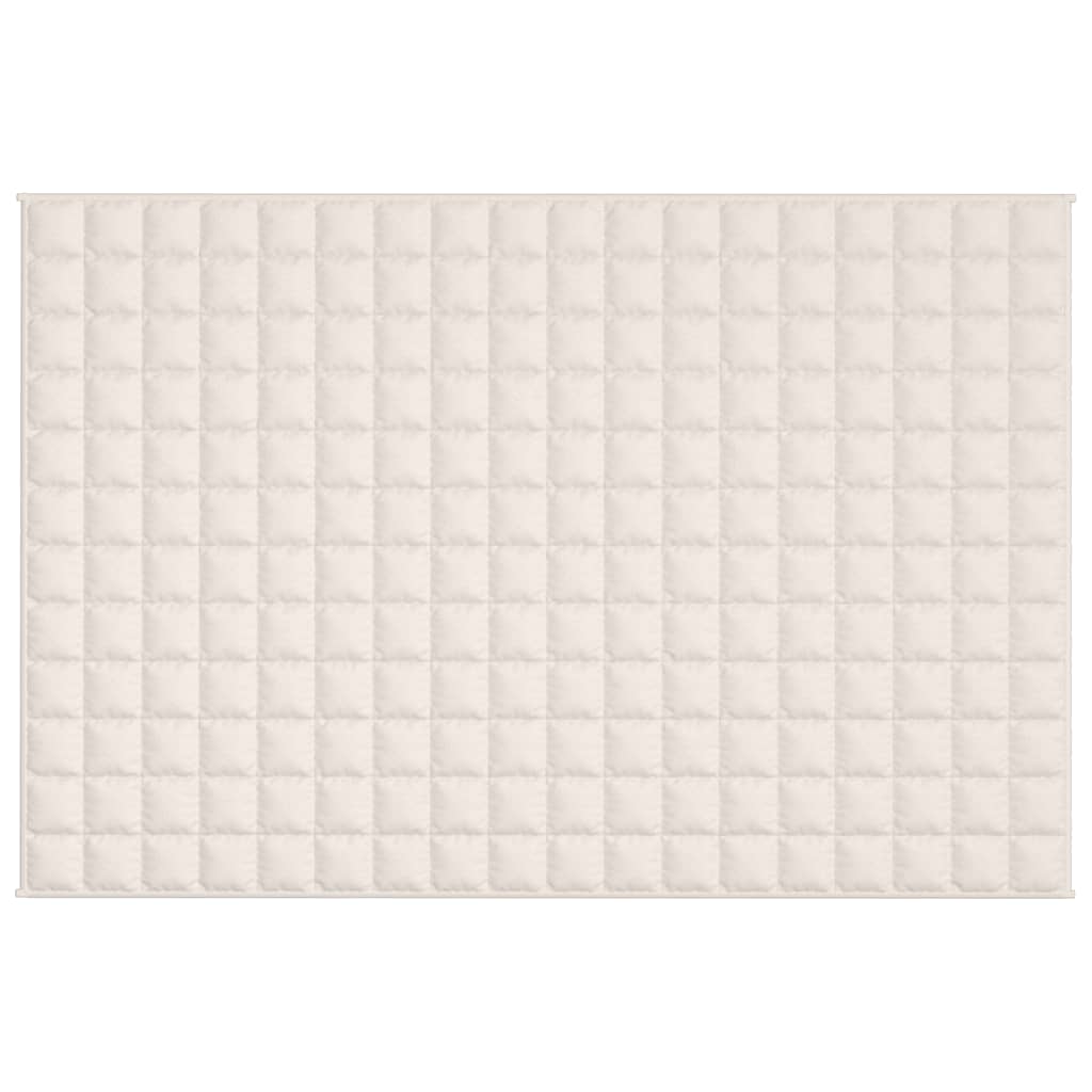 Vidaxxl schwache Decke 122x183 cm 9 kg Stofflampe creme -gelöscht