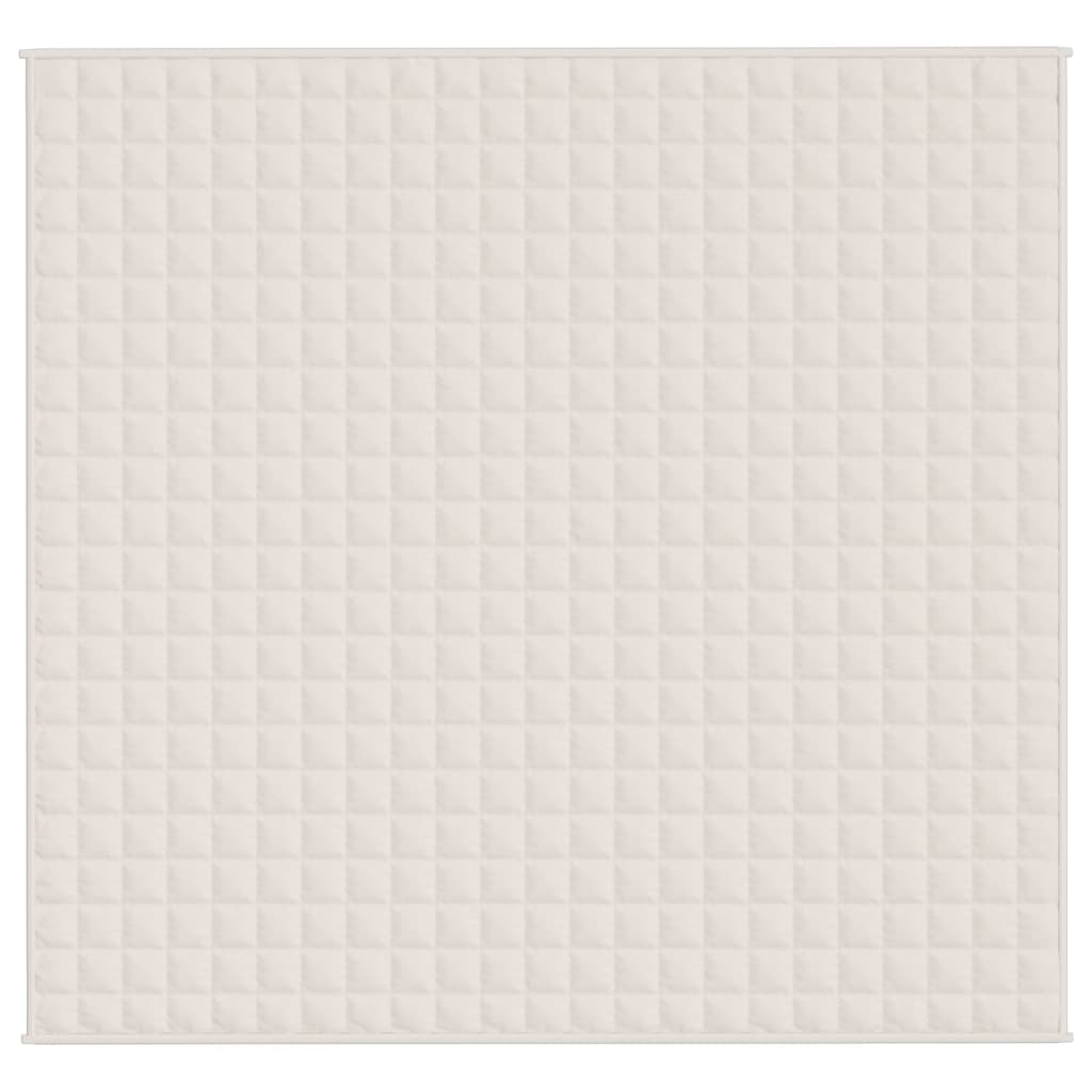 VidaXL schwache Decke 220x230 cm 11 kg Stofflampe creme -gelöscht