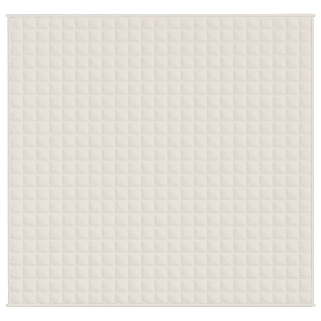 VidaXL schwache Decke 220x240 cm 15 kg Stofflampe creme -gelöscht