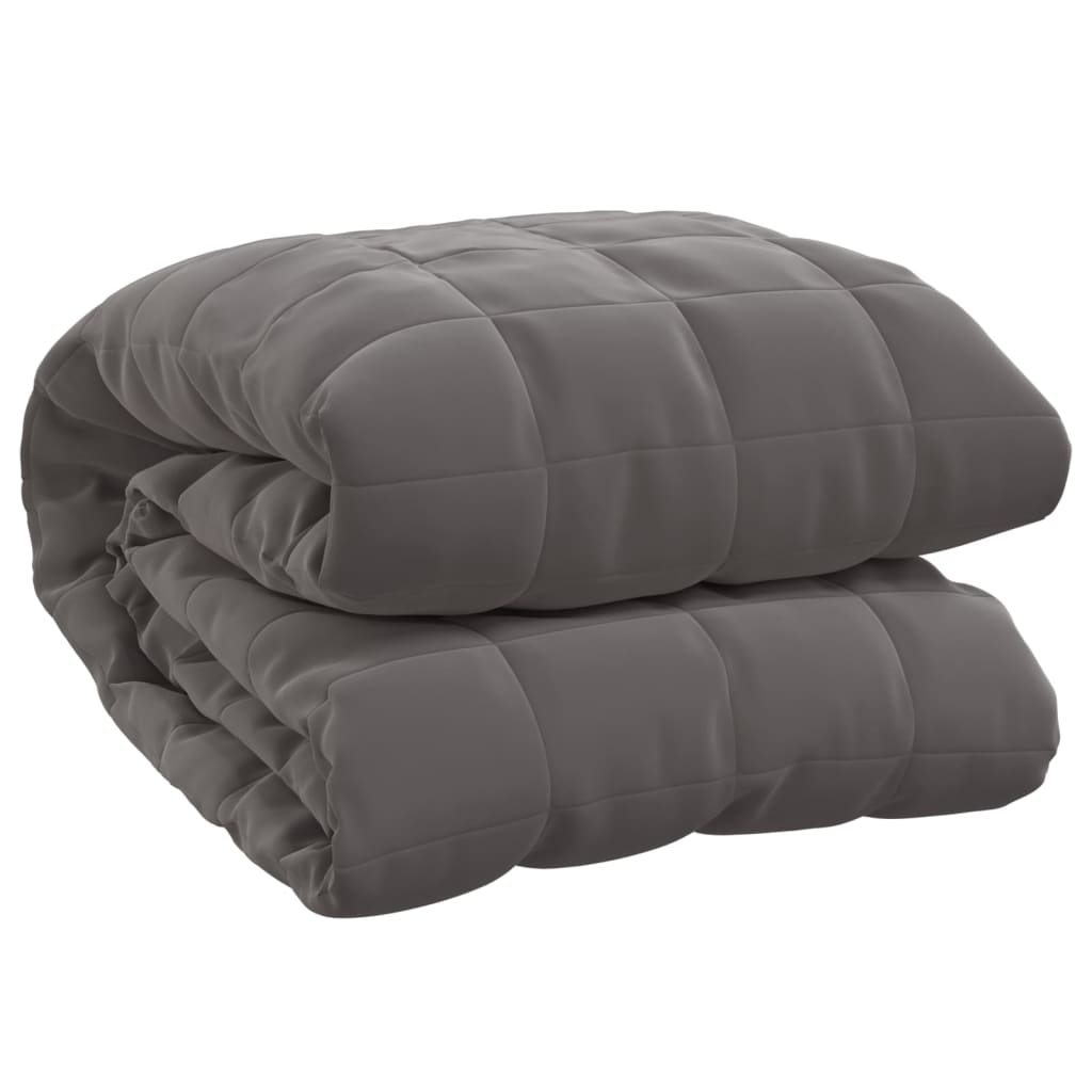 Vidaxxl schwache Decke 140x200 cm 6 kg Stoff grau