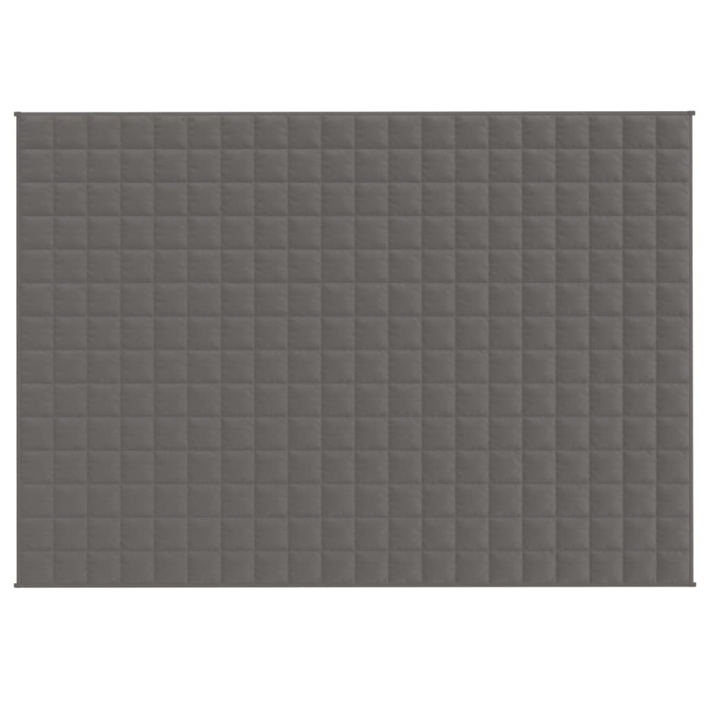 Vidaxxl schwache Decke 140x200 cm 6 kg Stoff grau